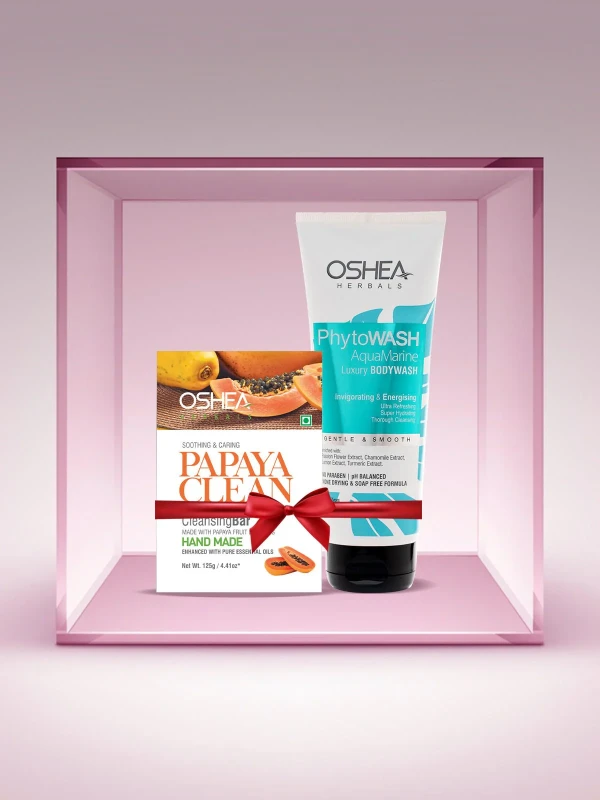 Aqua Marine Body Wash + Papaya Bar Combo
